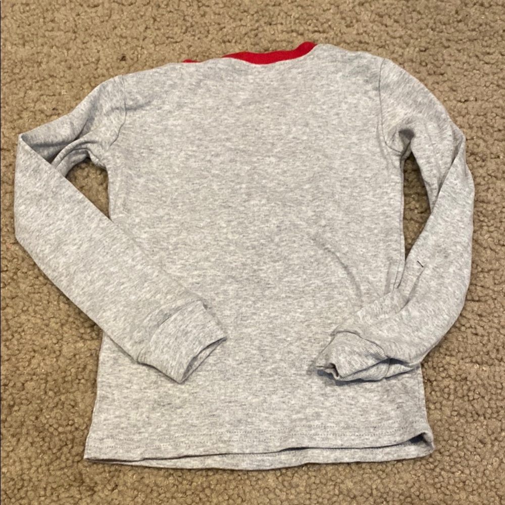 The Children's Place Gray and Red Pajama Sets with Santa Claus Design - Picture 5 of 9